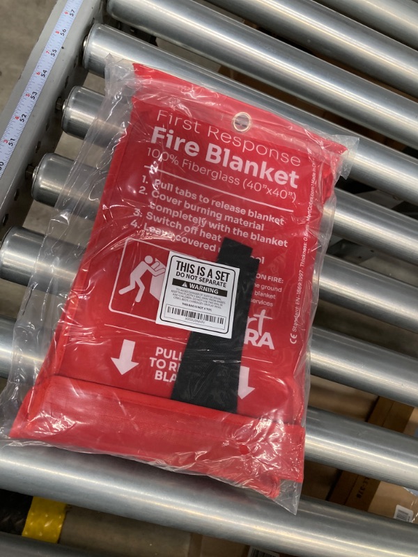 Photo 2 of Mart Cobra Emergency Fire Blanket for Home and Kitchen Fire Extinguishers for The House x2 Prepared Fiberglass Fire Blankets Emergency for Home Fireproof Blanket Fire Retardant Blankets Grease Spray