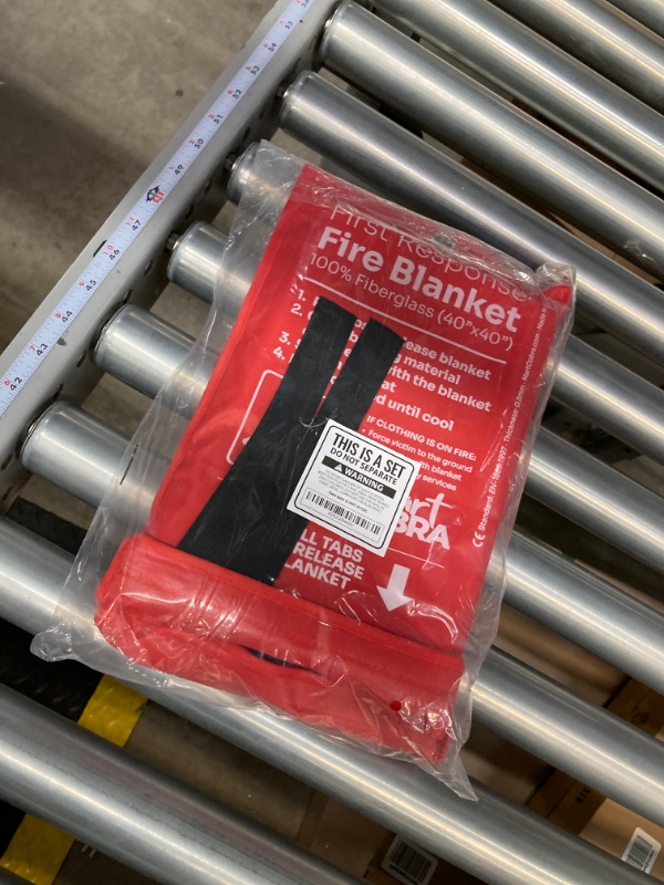 Photo 2 of Mart Cobra Emergency Fire Blanket for Home and Kitchen Fire Extinguishers for The House x2 Prepared Fiberglass Fire Blankets Emergency for Home Fireproof Blanket Fire Retardant Blankets Grease Spray