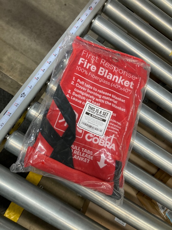 Photo 2 of Mart Cobra Emergency Fire Blanket for Home and Kitchen Fire Extinguishers for The House x2 Prepared Fiberglass Fire Blankets Emergency for Home Fireproof Blanket Fire Retardant Blankets Grease Spray