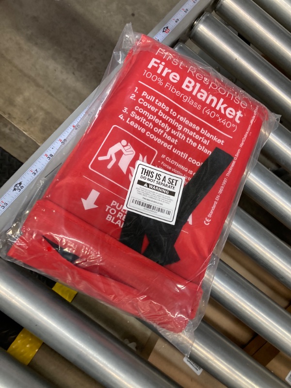 Photo 2 of Mart Cobra Emergency Fire Blanket for Home and Kitchen Fire Extinguishers for The House x2 Prepared Fiberglass Fire Blankets Emergency for Home Fireproof Blanket Fire Retardant Blankets Grease Spray