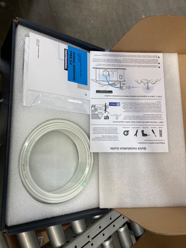 Photo 3 of Cell Phone Signal Booster with Built-in Antenna Up to 6000 Sq Ft, Cellular Repeater with 70ft Cable for Home, Office, RV, Boost 5G 4G LTE U.S.&Canada use AT&T Verizon T-Mobile, FCC Reg.