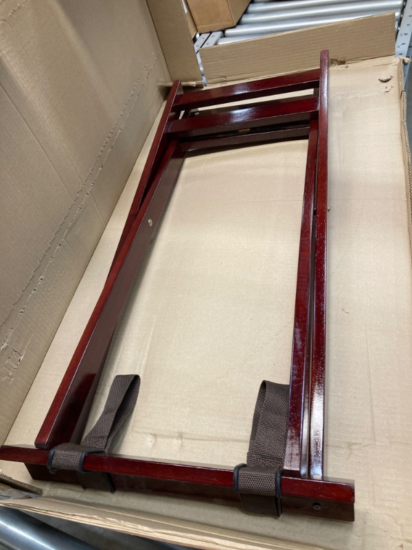 Photo 1 of 31.5" Tall Folding Mahogany Wood Tray Stand, by GET TSW-103 (Qty,1)