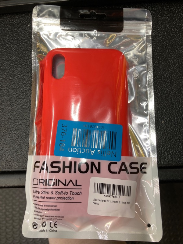 Photo 2 of Designed for iPhone XR Case, Silicone Phone Case [Drop Protection] Ultra Slim Cover Shockproof Phone Cases Soft Anti-Scratch Microfiber Lining Inside, 6.1 inch, Red