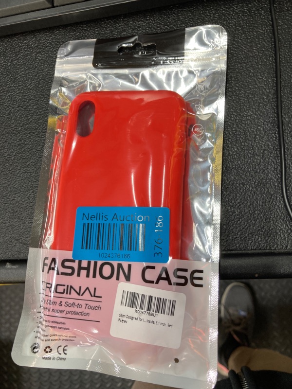 Photo 2 of Designed for iPhone XR Case, Silicone Phone Case [Drop Protection] Ultra Slim Cover Shockproof Phone Cases Soft Anti-Scratch Microfiber Lining Inside, 6.1 inch, Red