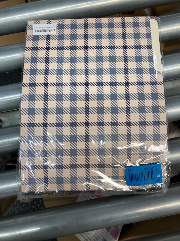 Photo 2 of Decorative File Folders 8 Pack - 8 Different Blue Plaid Fashion Designs, 1/3 Cut Tabs Letter Size 9x11.5 inch, 350gsm Thick Paper Matte Finish, Essential Stationery for Home, School & Office