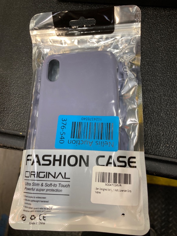 Photo 2 of Designed for iPhone XR Case, Silicone Phone Case [Drop Protection] Ultra Slim Cover Shockproof Phone Cases Soft Anti-Scratch Microfiber Lining Inside, 6.1 inch, Lavender Gray