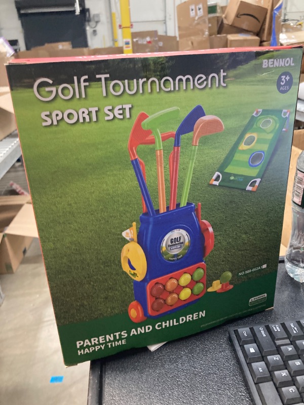 Photo 2 of Bennol Upgraded Kids Toddler Golf Set, Indoor Outdoor Outside Golf Toys Gifts for 3 4 5 Year Old Boys, 3 4 5 Year Old Boys Toys Birthday Gifts Ideas, Outdoor Golf Set Toys Game for Kids Boys 662A1