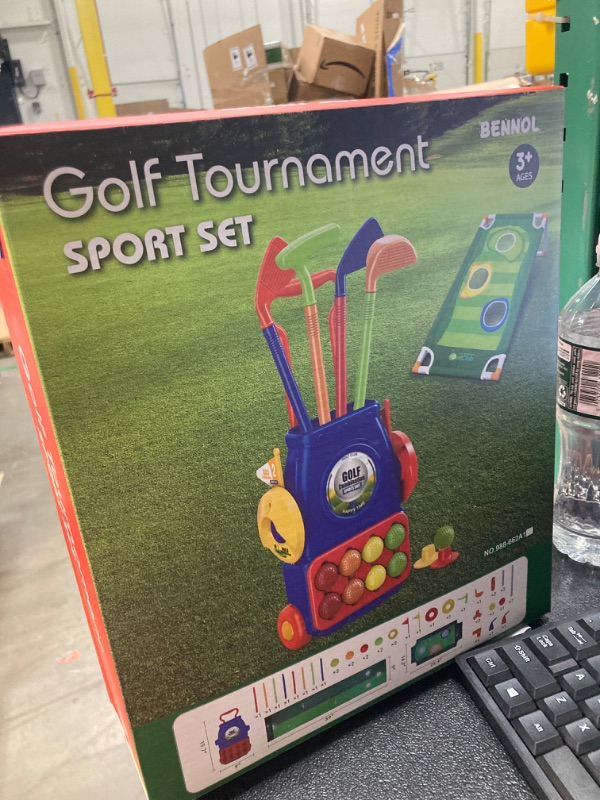 Photo 2 of Bennol Upgraded Kids Toddler Golf Set, Indoor Outdoor Outside Golf Toys Gifts for 3 4 5 Year Old Boys, 3 4 5 Year Old Boys Toys Birthday Gifts Ideas, Outdoor Golf Set Toys Game for Kids Boys 662A1