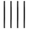 Photo 1 of 1 in. x 24 in. Black Industrial Steel Grey Plumbing Pipe (4-Pack)
