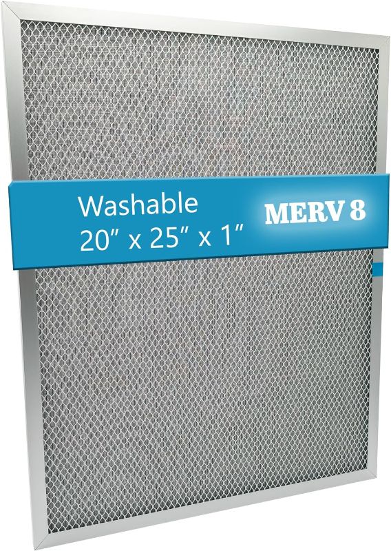 Photo 1 of 20 in. x 25 in. x 1 in. Permanent Washable Air Filter Merv 8
