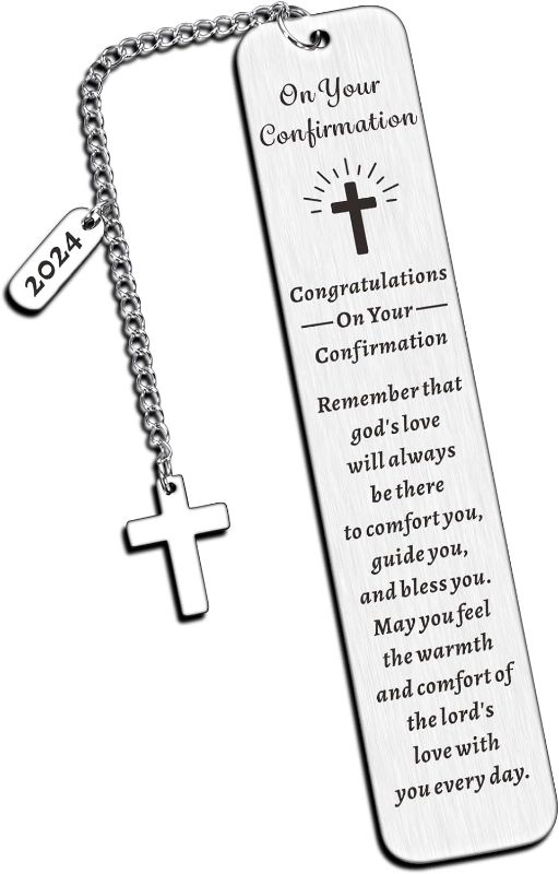 Photo 1 of Confirmation Gifts for Teenage Girls Boys First Communion Christian Gifts for Kids Baptism Bookmark for Christian Godson Goddaughter Religious Bulk Gifts Teenage Confirmation Gifts
