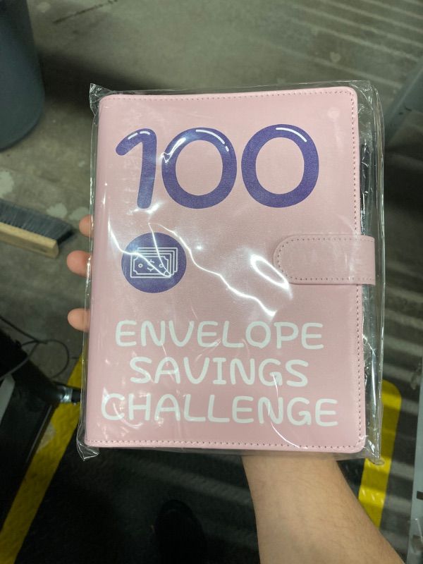 Photo 1 of 100 Envelopes Money Saving Challenge, 2023 PU Leather 100 Envelope Challenge Binder, Easy and Funny Way to Save $5,050 Budget Planner, 100-Day Envelope...
