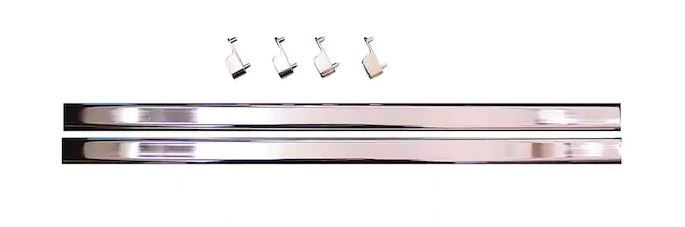 Photo 1 of Closet Evolution 24 in. W Closet Rod and Ends (2-Pack)