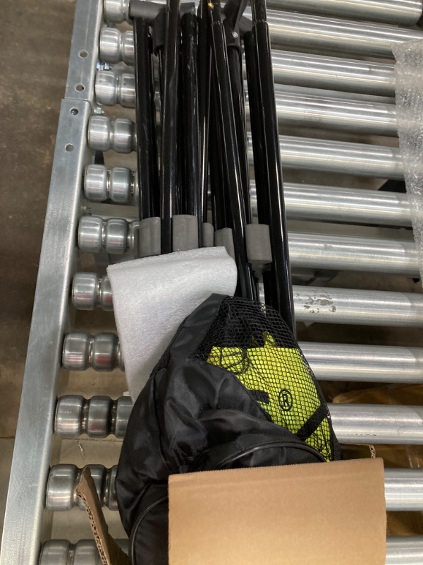 Photo 1 of SONGMICS Badminton Net Set, Portable Sports Set for Badminton, Tennis, Kids Volleyball, Pickleball, Easy Setup, Nylon Net with Poles, for Indoor Outdoor Court Yellow 16.5FT