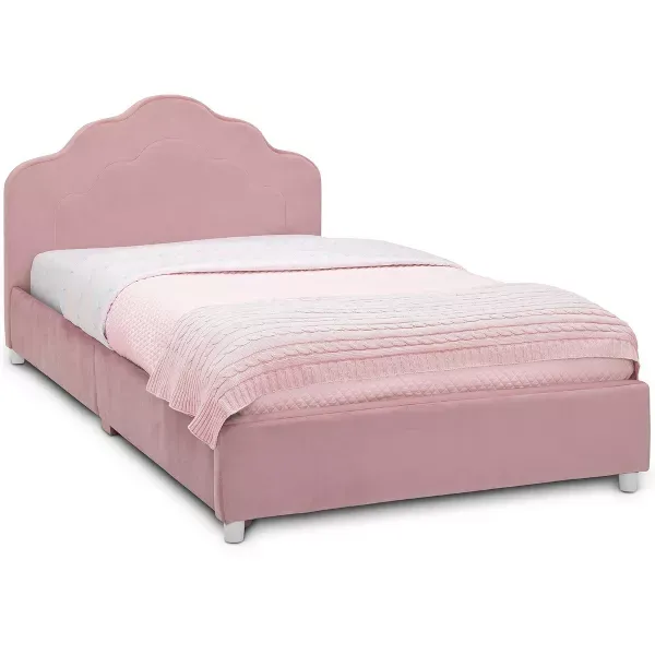 Photo 1 of Twin Upholstered Kids' Bed Rose Pink - Delta Children