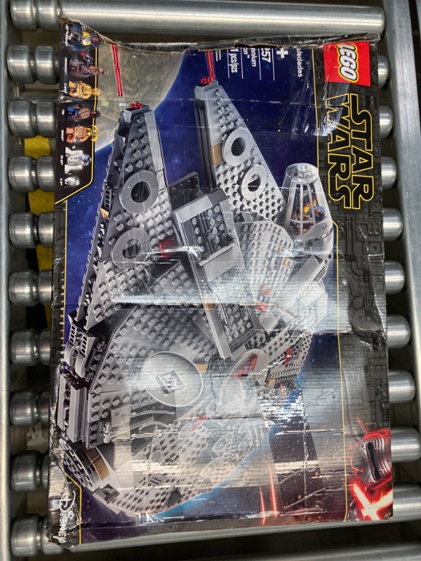 Photo 3 of LEGO Star Wars Millennium Falcon 75257 Starship Construction Set, with Finn, Chewbacca, Lando Calrissian, Boolio, C-3PO, R2-D2 and D-O, The Rise of Skywalker Collection Standard Packaging