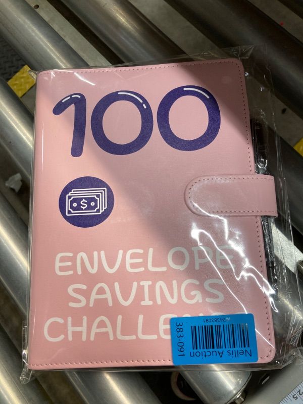 Photo 2 of 100 Envelopes Money Saving Challenge, 2024 Shiny 100 Day Challenge Money Saving Binder, Easy and Funny Way to Save $5,050 Money Saving Challenge Book, 100-Day Envelope Challenge Kit Black