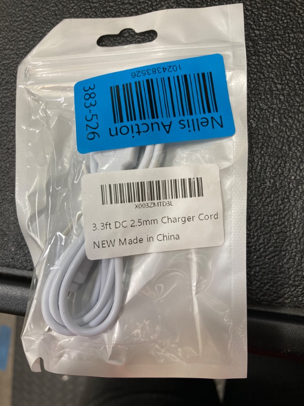 Photo 2 of 3.3ft Replacement DC Charging Cable, USB to DC 2.5mm Charger Cord