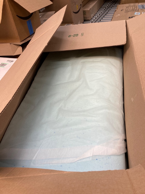 Photo 1 of Lucid 2 Inch Mattress Topper Twin – Memory Foam Mattress Topper Twin – 5 Zone Gel Infusion – CertiPur Certified Foam – Dorm Room Essentials Gel Twin 2 Inch Topper Only