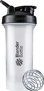 Photo 1 of BlenderBottle Classic V2 Shaker Bottle Perfect for Protein Shakes and Pre Workout, 28-Ounce, Clear/Black