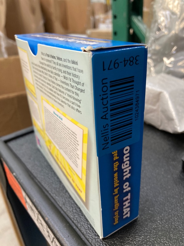 Photo 3 of Wish I’d Thought of That 2024 Boxed Daily Desk Calendar: Inventions That Changed The World by Hardly Trying Wish I'd Thought of That