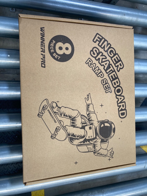 Photo 2 of WINNER PRO Finger Skateboard Ramp 23 PCS Set - Fingerboard Skate Park Kit, Mini Finger Toy Set with Fingerboards Bike Scooters Mini Short Finger Skateboard Ramp Decks for Kids Christmas Birthday Gift A - 2023NEST 20 PCS