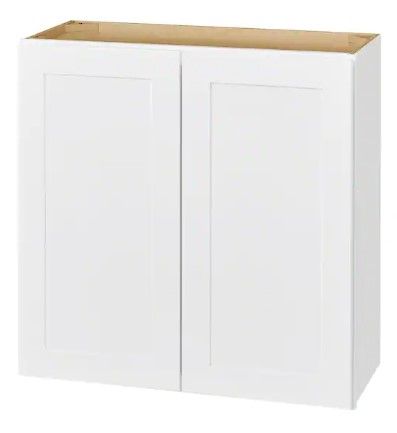 Photo 1 of Hampton Bay
Avondale 36 in. W x 12 in. D x 30 in. H Ready to Assemble Plywood Shaker Wall Kitchen Cabinet in Alpine White