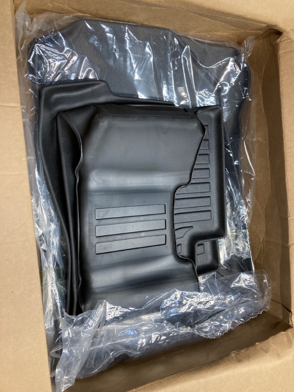 Photo 2 of ANBINGO®-Floor Mats Custom for 2019-2023 Hyundai Kona Electric. All Weather Waterproof Car Mats?1st & 2nd Row Set?TPE Non-Slip Automotive Floor Liners-Black Kona Electric EV 2019-2023