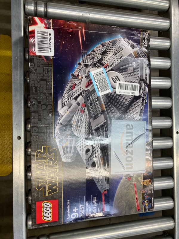 Photo 3 of LEGO Star Wars Millennium Falcon 75257 Starship Construction Set, with Finn, Chewbacca, Lando Calrissian, Boolio, C-3PO, R2-D2 and D-O, The Rise of Skywalker Collection Standard Packaging