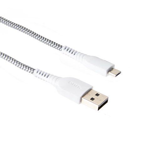 Photo 1 of Onn. 6 Braided Micro-USB to USB Cable White