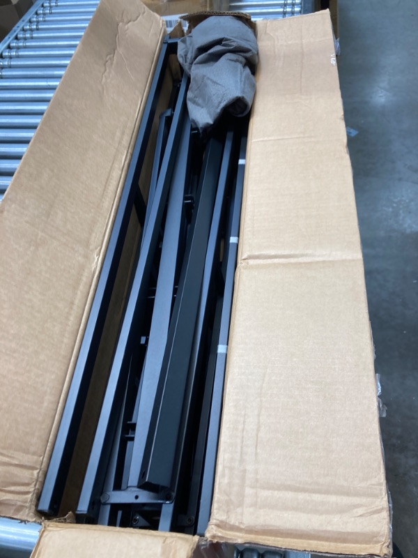 Photo 1 of 14 Inch Metal Bed Frame Queen Size No Box Spring Needed, Heavy Duty Platform Support Up to 3000 lbs, Easy Assembly, Noise Free, Black