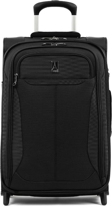 Photo 1 of Travelpro Tourlite Softside Expandable Upright 2 Wheel Luggage, Lightweight Suitcase, Men and Women, Black, Carry-On 22-Inch