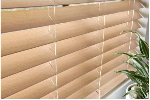 Photo 1 of 2 Inch Faux Wood Blinds Window Width 24 in.  Window Height 36 in.
