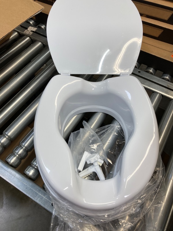 Photo 3 of Dr. Maya Raised Toilet Seat for Seniors. Elevated Toilet Seat - 4 Inch Raised Toilet Seat with Lid for Seniors, Elderly, Handicapped, Adults - No Tools Required