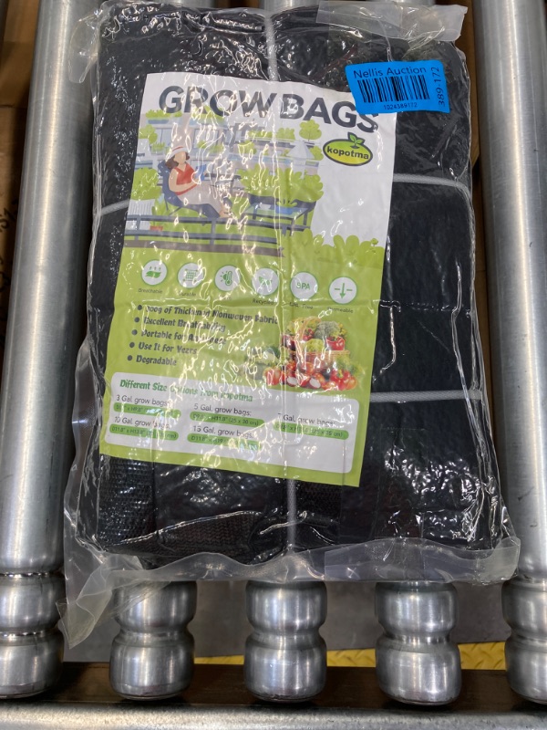 Photo 2 of 5Packs Mixed Size Grow Bags, Fabric Plant Grow Bags Fabric Planters Garden Bgas Fabric Pots Potato Grow Bags, Grow Bags 5Gal*2/7Gal/10Gal*2 5Gal+5Gal+7Gal+10Gal+10Gal Black