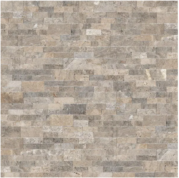 Photo 1 of ***see notes***Trevi Gray Ledger Panel 6 in. x 24 in. Natural Travertine Wall Tile (6 sq. ft./Case)