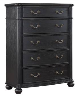 Photo 1 of Celina 5-drawer Bedroom Chest Black