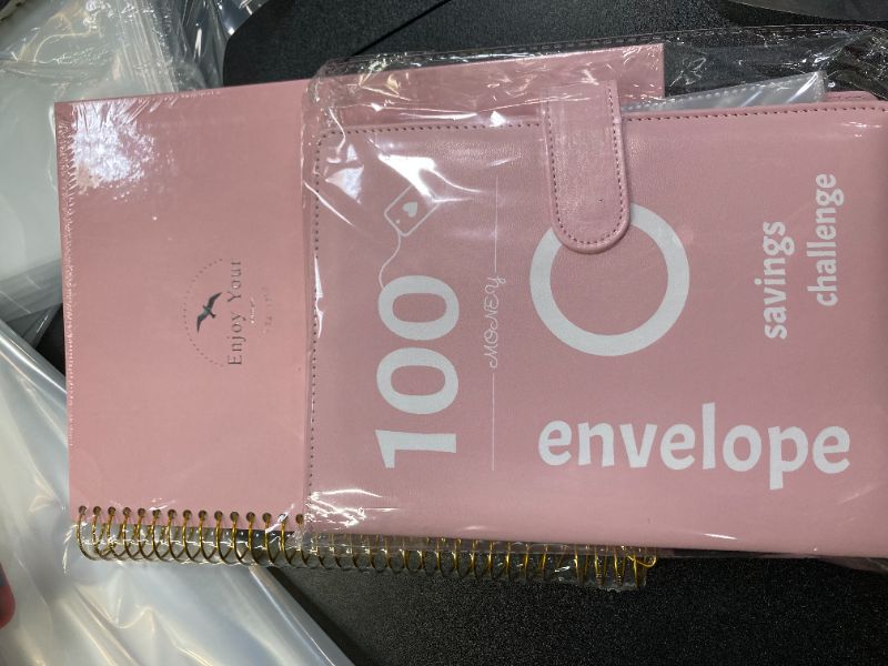 Photo 3 of Undated Daily Planner, To Do List Planner Notebook, Large Planner with Hourly Schedules 210 Pages Spiral Planner for School and Work, 8.5" X 11" Pink Pink Large
100 Envelopes Money Saving Challenge Binder Kit, 100-Day $5,050 Savings Challenge, Budget Plan