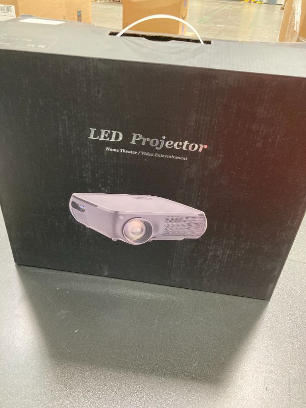 Photo 1 of Native 1080P Projector - Gzunelic 950 Lumens Android Projector, ±50° 4D Keystone Correction, X/Y Zoom, 10000:1 Contrast, LED Video Proyector Mirror for Iphone ?Android