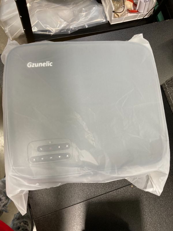 Photo 1 of Native 1080P Projector - Gzunelic 950 Lumens Android Projector, ±50° 4D Keystone Correction, X/Y Zoom, 10000:1 Contrast, LED Video Proyector Mirror for Iphone ?Android