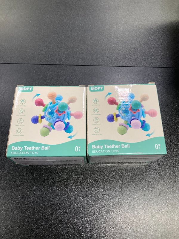 Photo 1 of Baby Teething Toys Infant Rattle: Baby Teether for Boys 0-6 Months - Chew Toys for Nerborn Blue
2 pack bundle