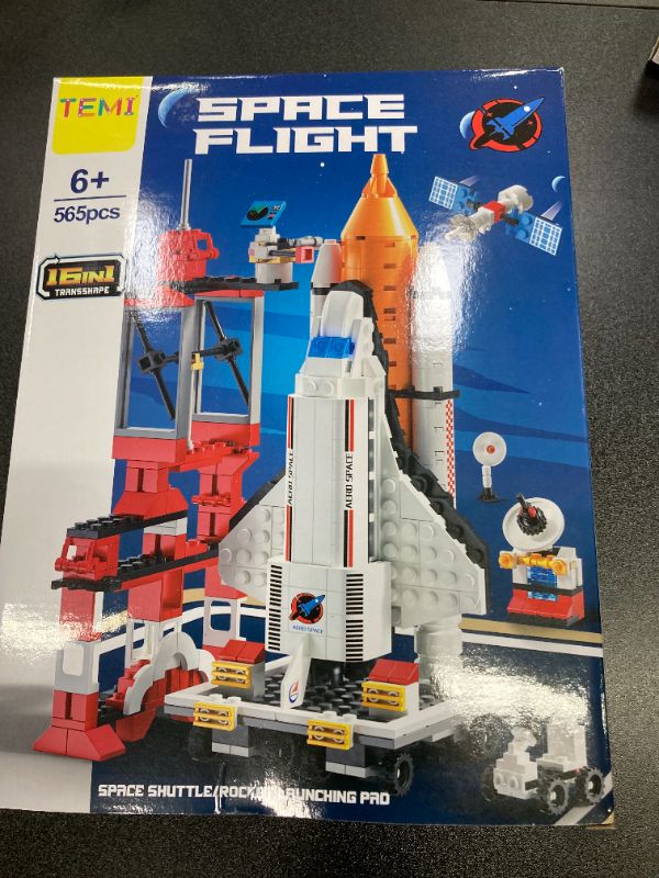 Photo 1 of 16 in 1 Space Rocket Launch Center Building Toy Set, STEM-Inspired Space Toy with Rocket, Launch Tower, Observatory, Control, Birthday Christmas Easter Gifts for 6 7 8 9 10 11 12 Year Old Boys 123-720