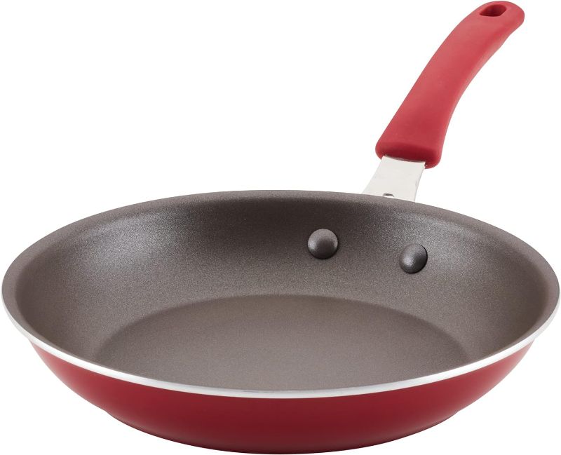 Photo 1 of Rachael Ray Cook + Create Nonstick Frying Pan/Skillet, 10 Inch, Red
