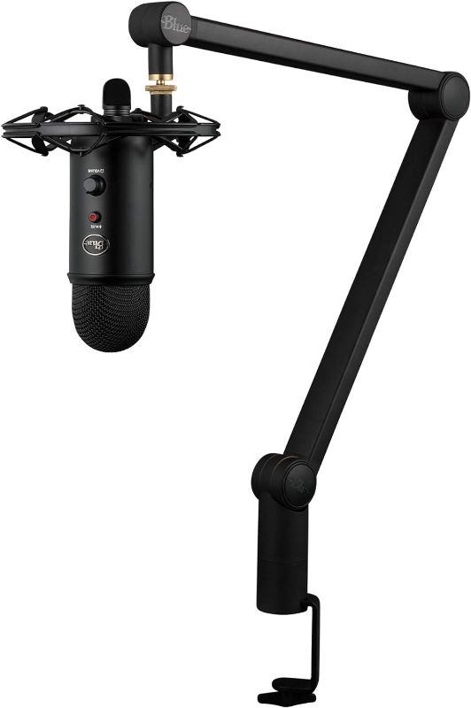 Photo 1 of Blue Yeticaster Professional Broadcast Bundle with Yeti USB Microphone, Radius III Shockmount and Compass Boom Arm (Renewed)
