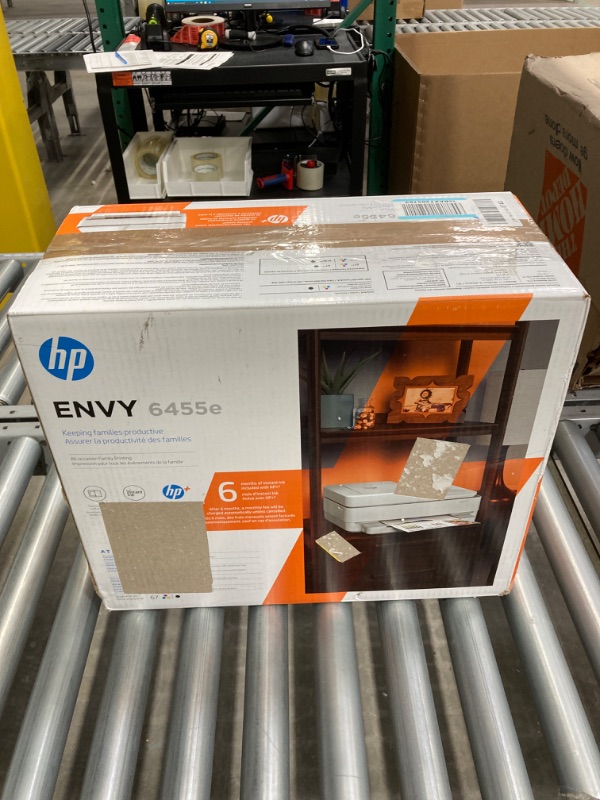 Photo 2 of HP ENVY 6455e Wireless Color Inkjet Printer, Print, scan, copy, Easy setup, Mobile printing, Best for home, Instant Ink with HP+,white
