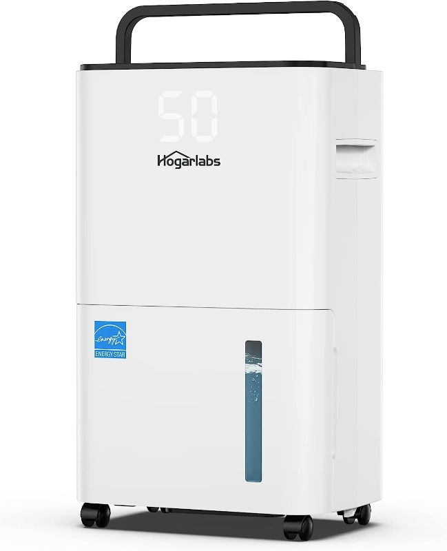 Photo 1 of 3500 Sq. Ft 50 Pint Energy Star Dehumidifier for Home Basements Bedroom Bathroom | Dehumidifiers with Drain Hose for Medium to Large Room, Intelligent Humidity ControL.
