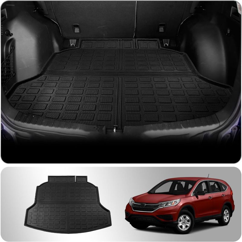 Photo 1 of Cargo Mat Compatible with 2012-2016 CRV Cargo Liner Trunk Mat TPE All Weather Trunk Liner 2015 CR-V Accessories (2012-2016, Trunk Mat)
