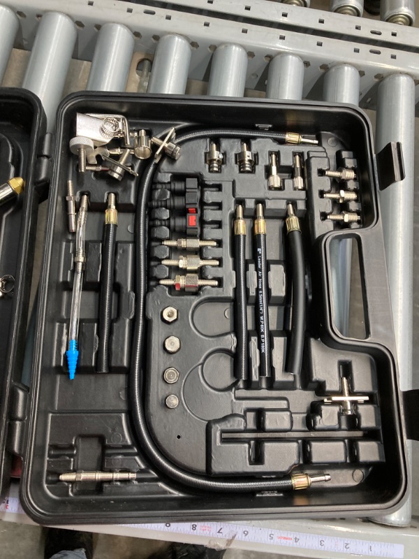 Photo 1 of Fuel Injector Cleaner Tool Kit 1000ML 150PSI Fuel Injection Cleaner Canister Automotive Fuel Injector Cleaner Non Dismantle Car Fuel Injection Cleaning Machine Auto Gasoline Fuel System Cleaner Kit
