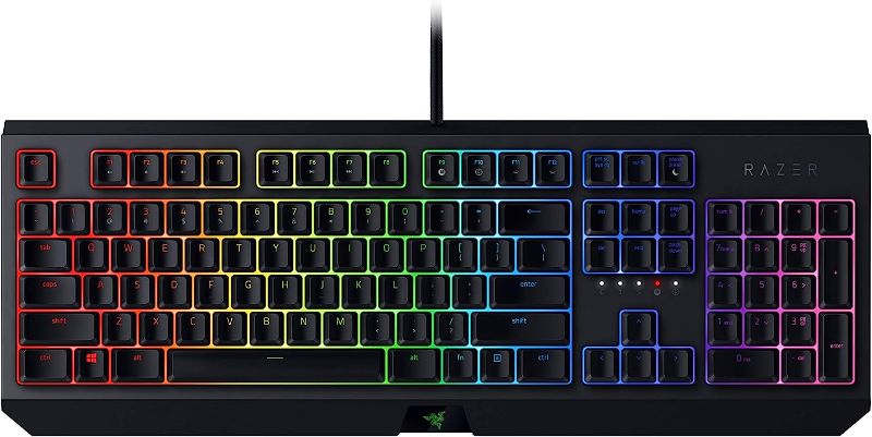 Photo 1 of Razer BlackWidow Mechanical Gaming Keyboard: Green Mechanical Switches - Tactile & Clicky - Chroma RGB Lighting - Anti-Ghosting - Programmable Macro...
