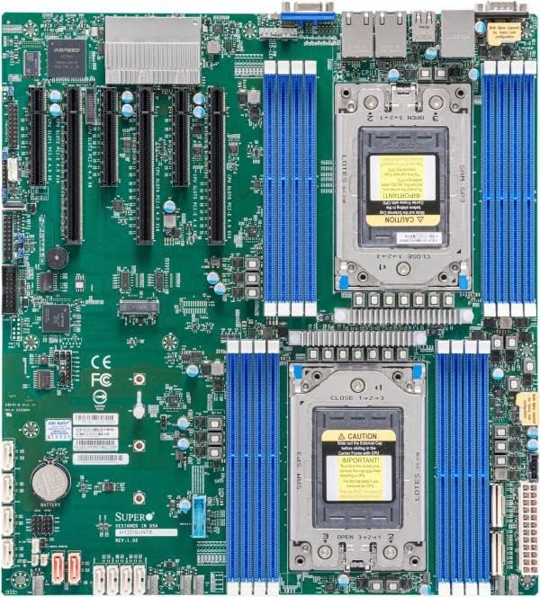 Photo 1 of SUPERMICRO MBD-H12DSI-NT6-B EATX Server Motherboard AMD EPYC™ 7003/7002 Series Processor
